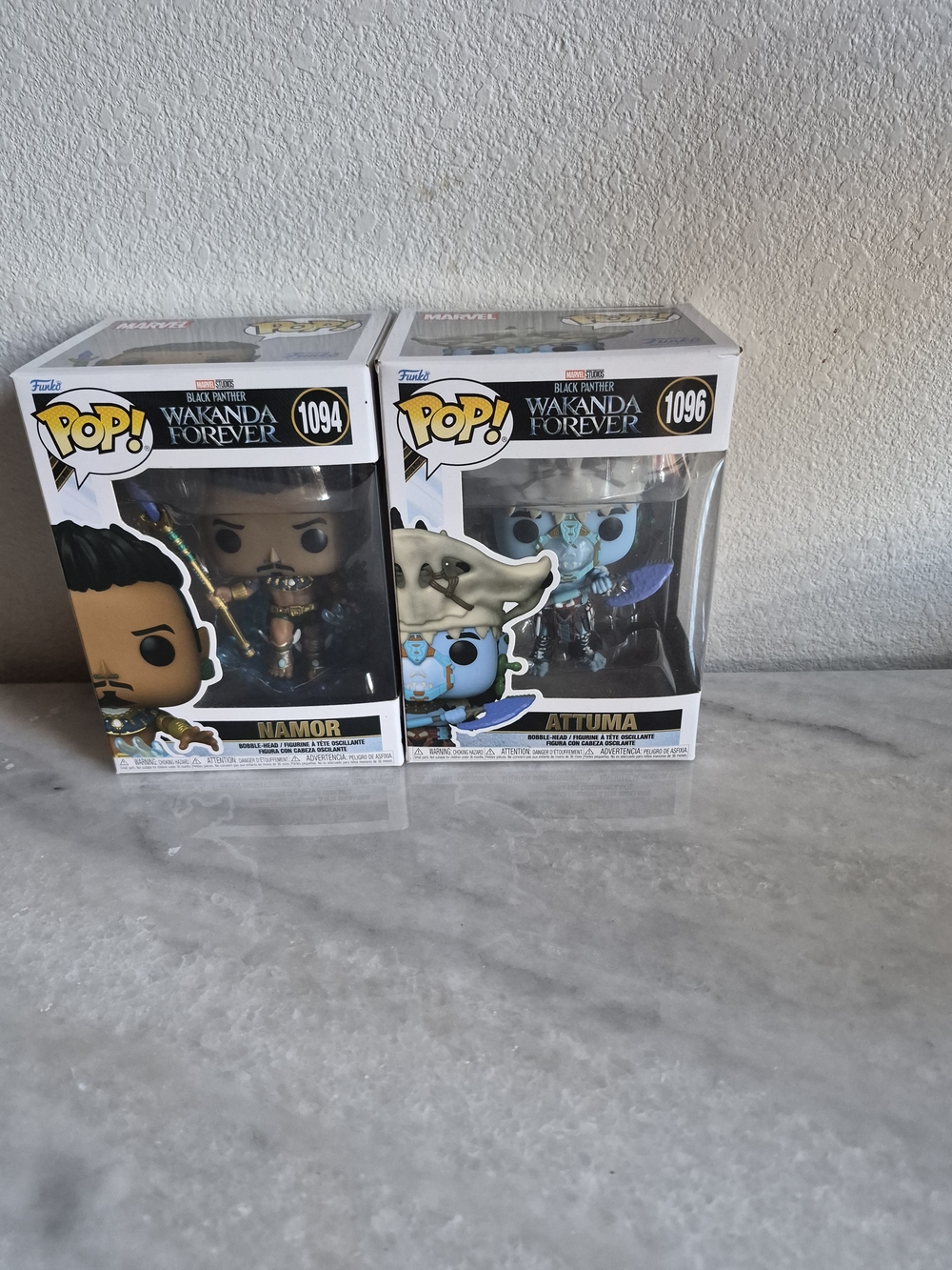 Funko Pop! Marvel Black Panther Wakanda Forever Namor 1094 & Attuma 1096 New